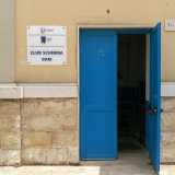 L'ingresso della palestra del Club scherma Bari, l� dove si allena il 21enne Vito Capuano, vincitore dell'ultima Coppa Italia di scherma